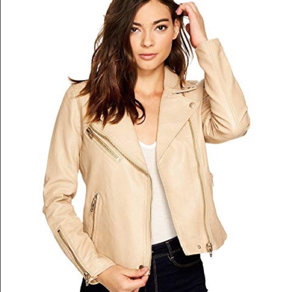 • faux leather jacket •